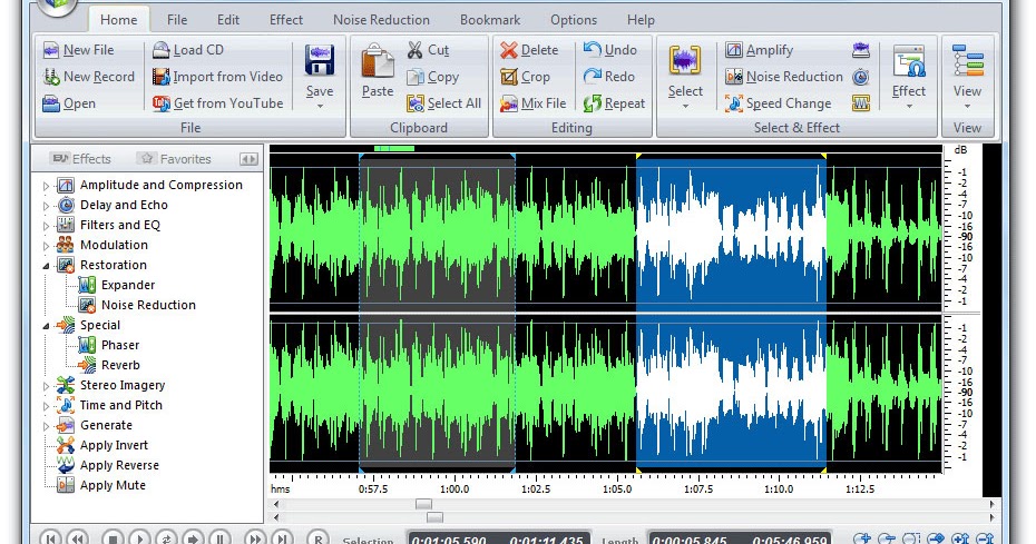 Edit any kind of sound file